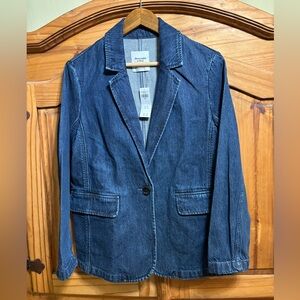 Abercrombie & Fitch Dark Blue Denim Blazer
